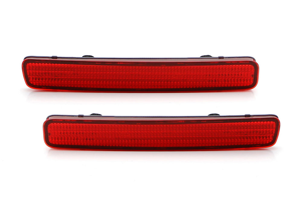 OE-Spec Red Rear Bumper Reflector Lens Assy For 12-17 Toyota Prius V, Scion tC