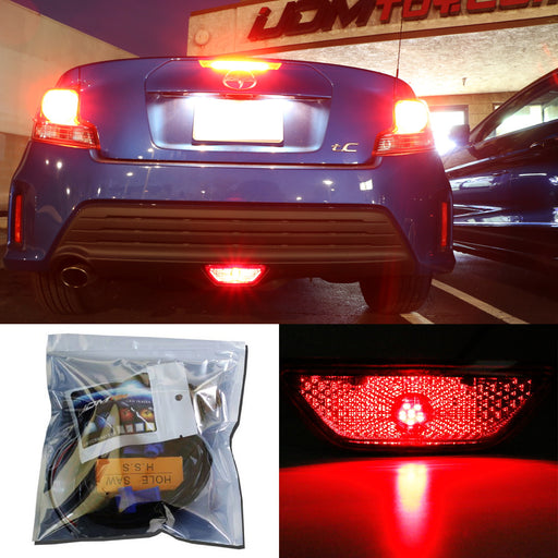 27-SMD Brilliant Red LED Conversion Kit w/Wire For 14-16 Scion tC Rear Fog Light