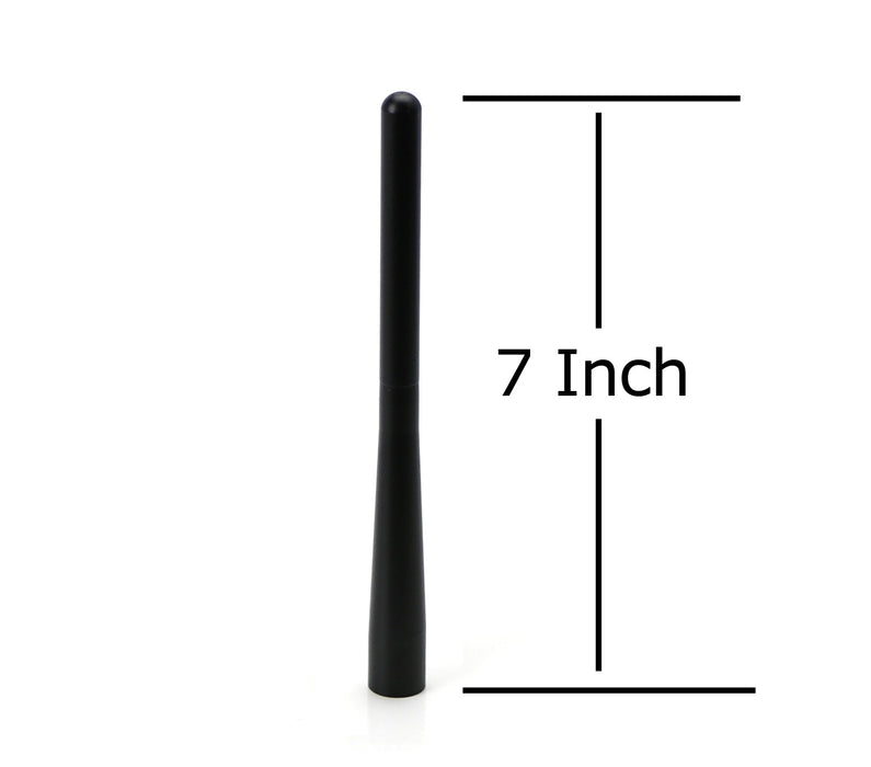 7" Short Matte Black Radio Antenna Topper For Jeep Wrangler TJ JK JL, Gladiator