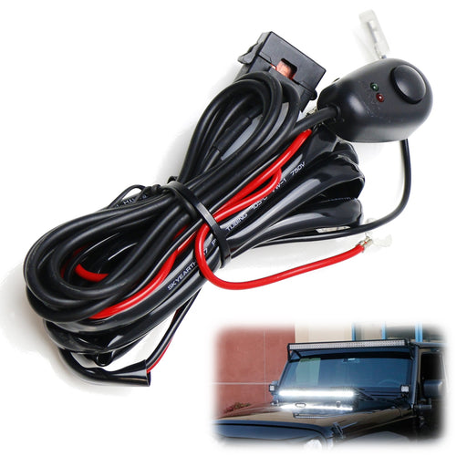 7ft Long Simple Car Use 12V Power-Up Wire Harness Kit With Inline On/Off Switch