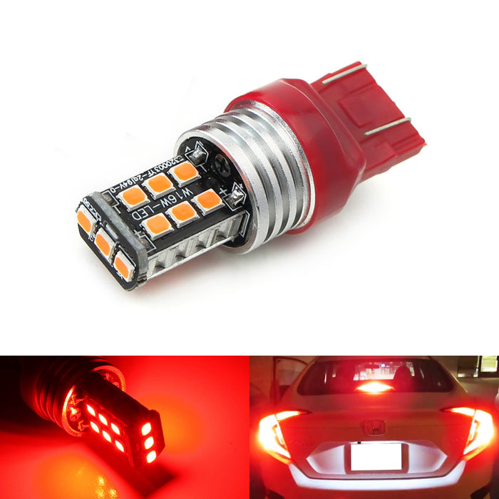 Strobe/Flashing Red 15-LED Replacement Bulb For 2012-21 Civic Third Brake Light