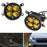 Yellow Lens 24W LED Wide Angle SAE Flood Beam Fog Light Kit For Subura WRX STI..