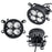 Clear Lens 24W LED Wide Angle SAE Flood Beam Fog Light Kit For Subura WRX STI..