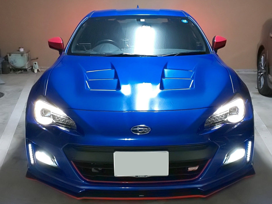 JDM Style Smoked Lens White LED Daytime Running Lights For 17-21 LCI Subaru BRZ