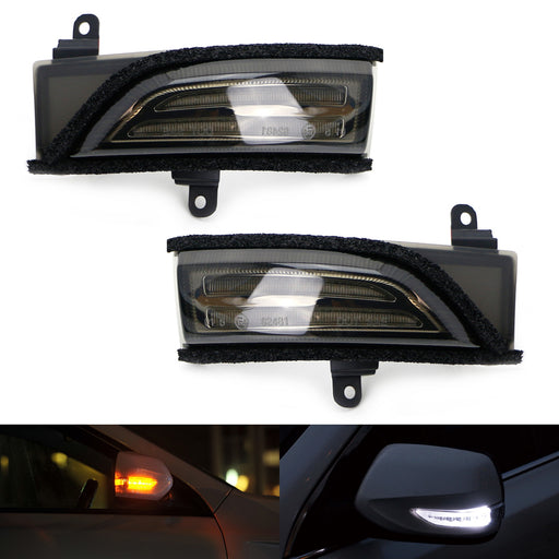 Smoked Lens Switchback Sequential Flash LED Side Mirror Turn Signal For Subaru