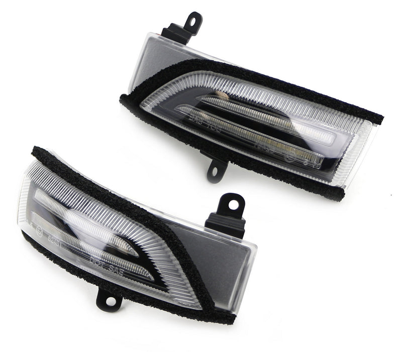 Clear Lens Switchback Sequential Flash LED Side Mirror Turn Signal For Subaru