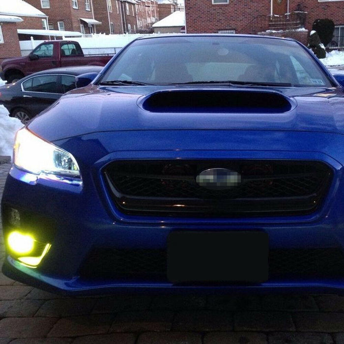 Yellow 24W High Power 4xO LED Fog Light Kit w/Bezel/Relay For 2015-2017 WRX/STI