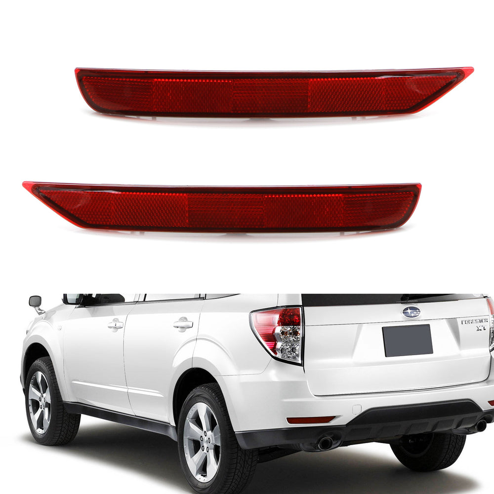 OE-Spec LH RH Red Lens Rear Bumper Reflector Lens Assy For 09-18 Subaru Forester