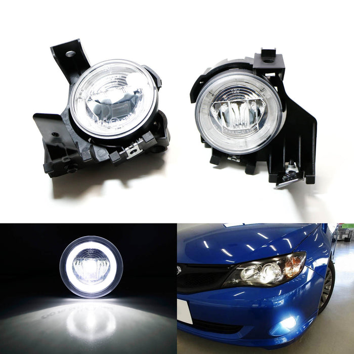 20W CREE LED Halo Ring Daytime Running/Fog Lights For Subaru Impreza