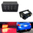 Black Lens F1 Style LED Rear Fog Light Kit For 11-21 Subaru WRX STi Impreza XV