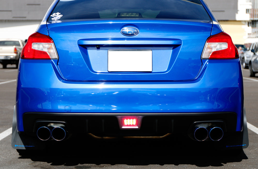 Black Lens F1 Style LED Rear Fog Light Kit For 11-21 Subaru WRX STi Impreza XV