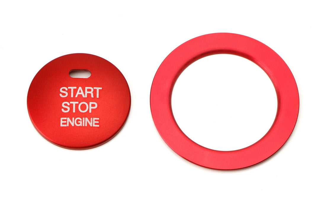 Red Engine Push Start Button, Surrounding Ring For Subaru BRZ Crosstrek WRX STI