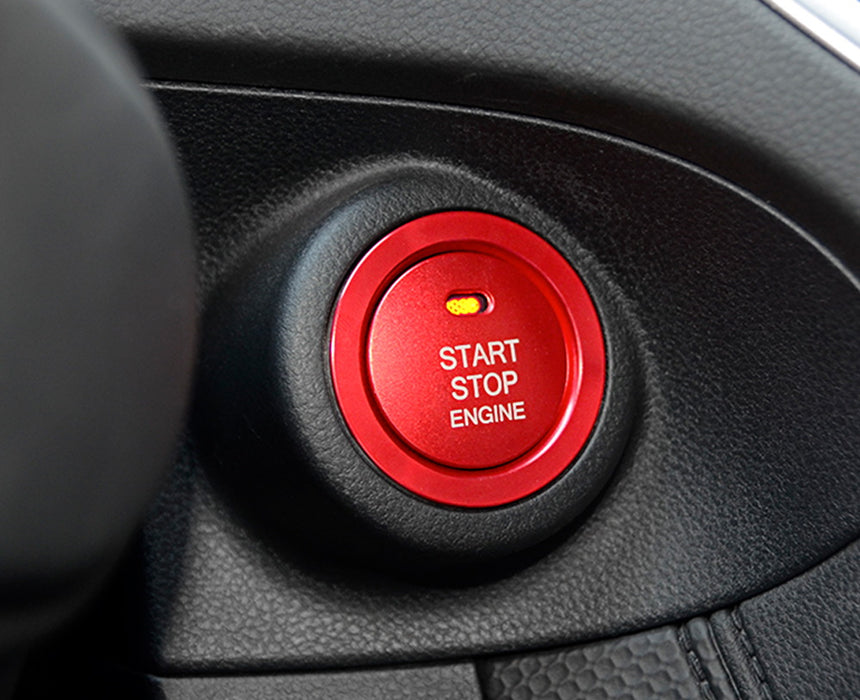 Red Engine Push Start Button, Surrounding Ring For Subaru BRZ Crosstrek WRX STI