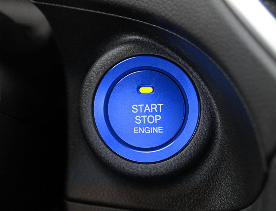 Blue Engine Push Start Button, Surrounding Ring For Subaru BRZ Crosstrek WRX STI