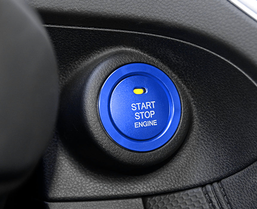 Blue Engine Push Start Button, Surrounding Ring For Subaru BRZ Crosstrek WRX STI