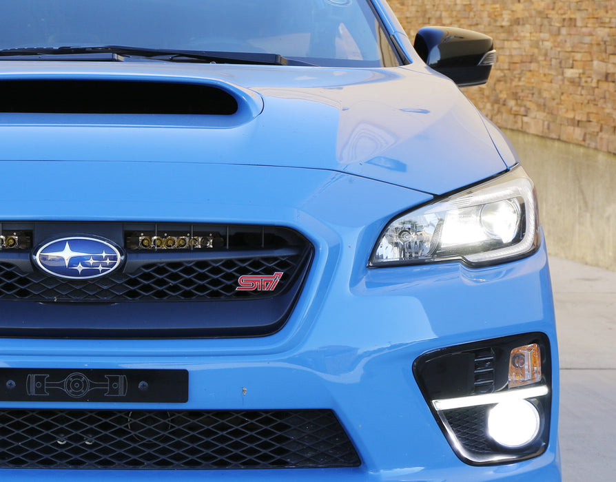 Dual 30W High Power LED Behind Grille Light Bar Kit For 2015-21 Subaru WRX/STI