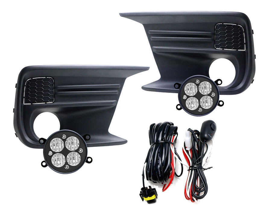 Clear Lens LED Wide Angle SAE Flood Beam Fog Light Kit For 18-21 Subaru WRX/STI