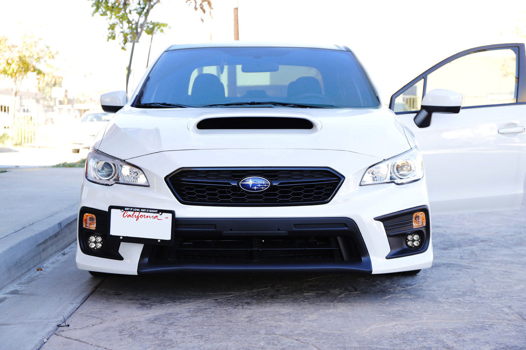 Clear Lens LED Wide Angle SAE Flood Beam Fog Light Kit For 18-21 Subaru WRX/STI