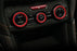 3pcs Red AC Climate Control Switch Knob Ring Covers For Subaru 18+ XV Crosstrek