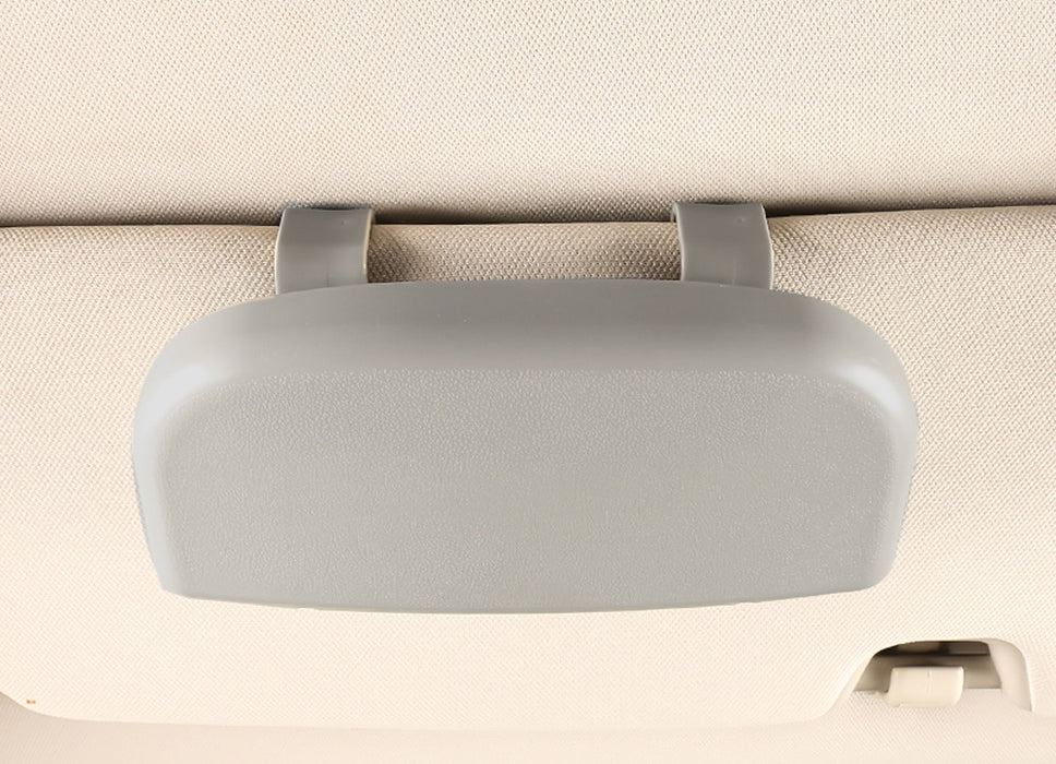 Grey Universal Fit Car Sun Visor Snap-On Clip Mount Eye Glasses Case Holder Box