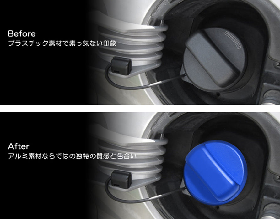 JDM Blue Aluminum Gas Cap Decoration Cover Trim For Toyota MKV Supra GR A90/A91