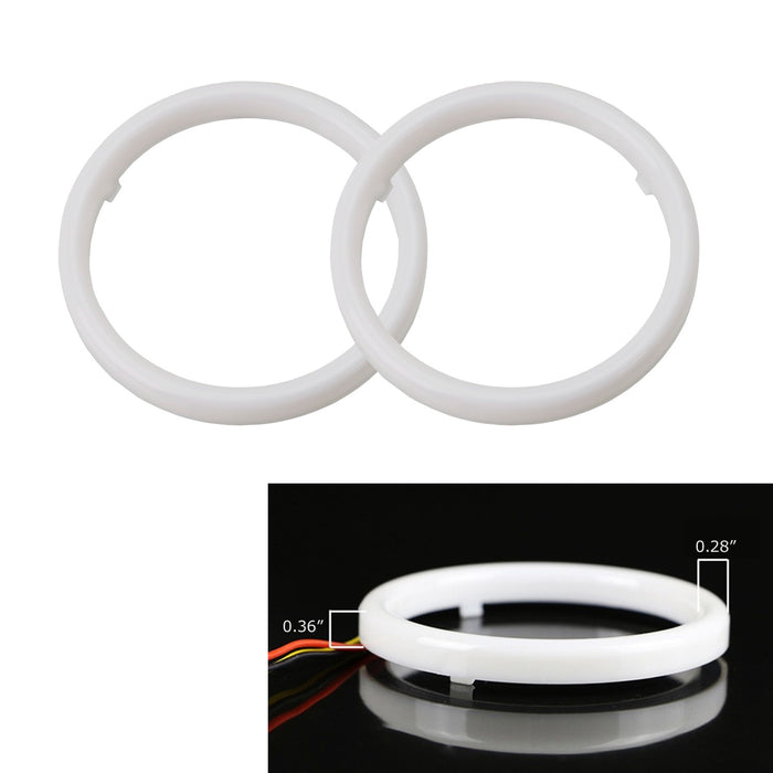 Even Lighting White LED Halo Ring For Kia Optima Hyundai Genesis Coupe Headlight