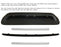 57-LED Rigid Slim Fit Hood Scoop Mount Lightbar For Toyota 12-15 Tacoma, 4Runner