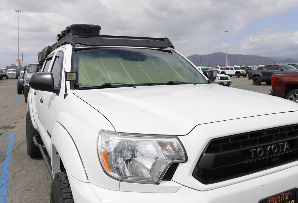 White LED A Pillar Driving Lights w/Amber Strobe Feature For 05-15 Toyota Tacoma