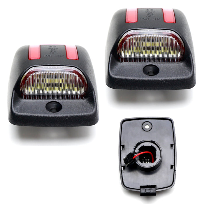 White 18-SMD LED License Plate Lamps w/ Red U-Shape Tail Light For Tacoma Tundra