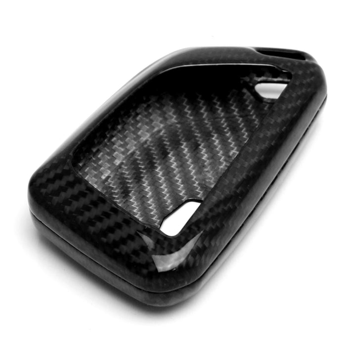 Real Black Carbon Fiber Smart Key Fob Cover For 20+ Cadillac ATS CT4 CT5 CT6 XT4