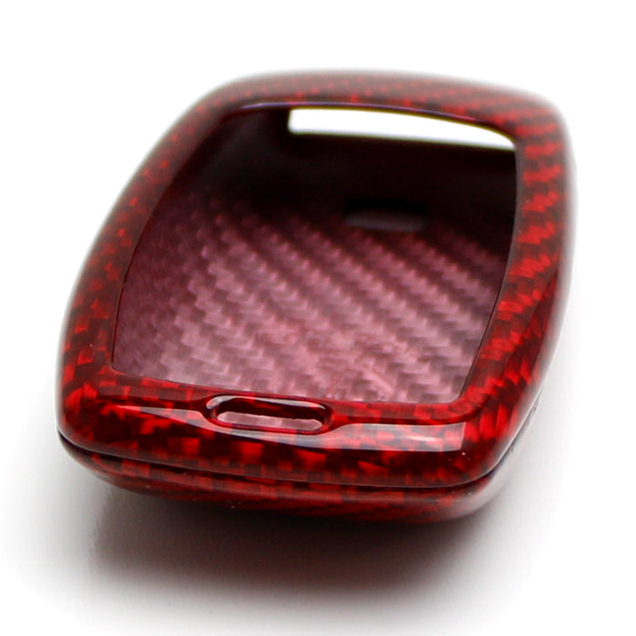 Real/Genuine Red Carbon Fiber Smart Key Fob Shell For Mercedes New A C E CLA CLS