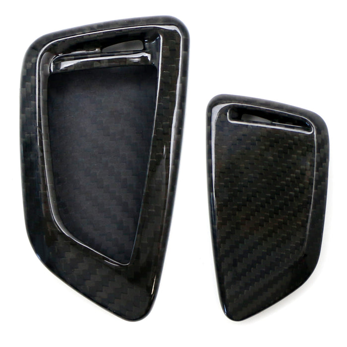 Real/Genuine Black Carbon Fiber Smart Key Fob Shell For BMW X1 X4 X5 X6 5 Series