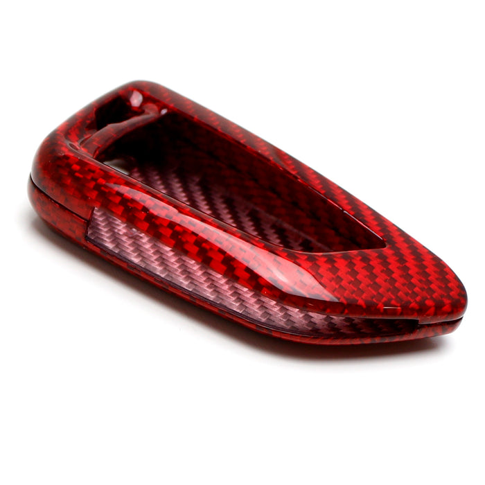 Real/Genuine Red Carbon Fiber Smart Key Fob Shell For BMW X1 X4 X5 X6, 5 Series