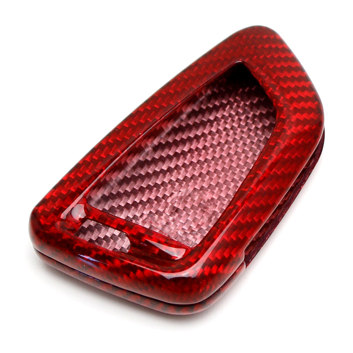 Real/Genuine Red Carbon Fiber Smart Key Fob Shell For BMW X1 X4 X5 X6, 5 Series