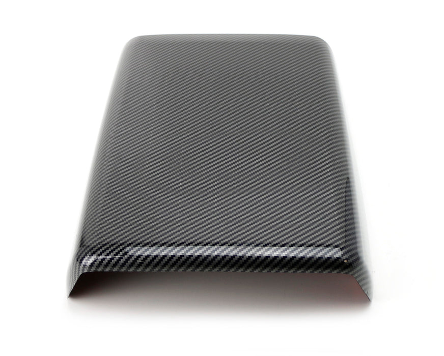 Piano Black Gloss Finish Carbon Fiber Pattern Armrest Hard Cover For Tesla 3 Y