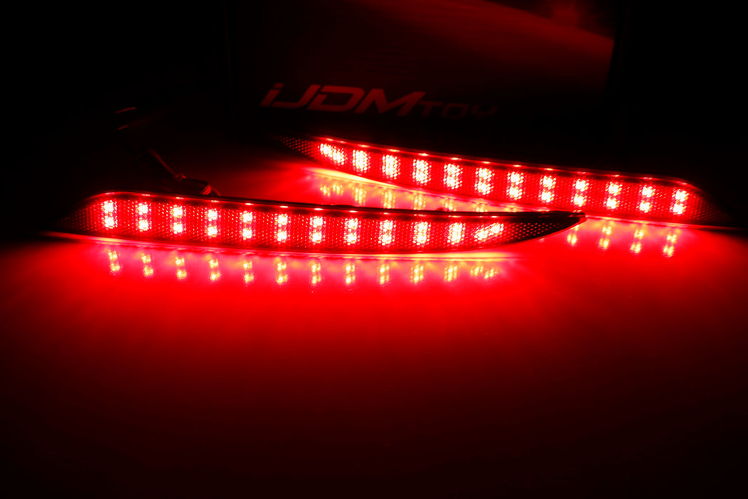 Smoke Lens 24-SMD LED Bumper Reflector Tail Brake Lights For 12-up Tesla Model S