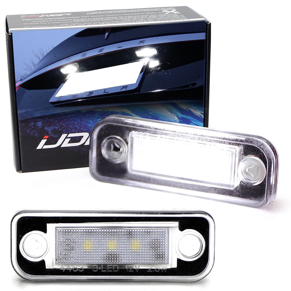 Direct Bolt-On Replace White Full LED License Plate Lamps For 12-16 Tesla ModelS