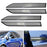 4pc Carbon Fiber Side Door Push Handle Decoration Cover Trims For 15-up Tesla X