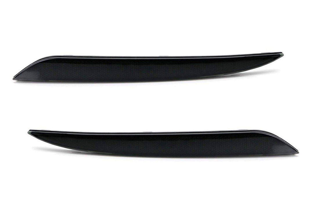 Dark Smoked Rear Bumper Reflector Lenses For 2012-up Tesla Model S