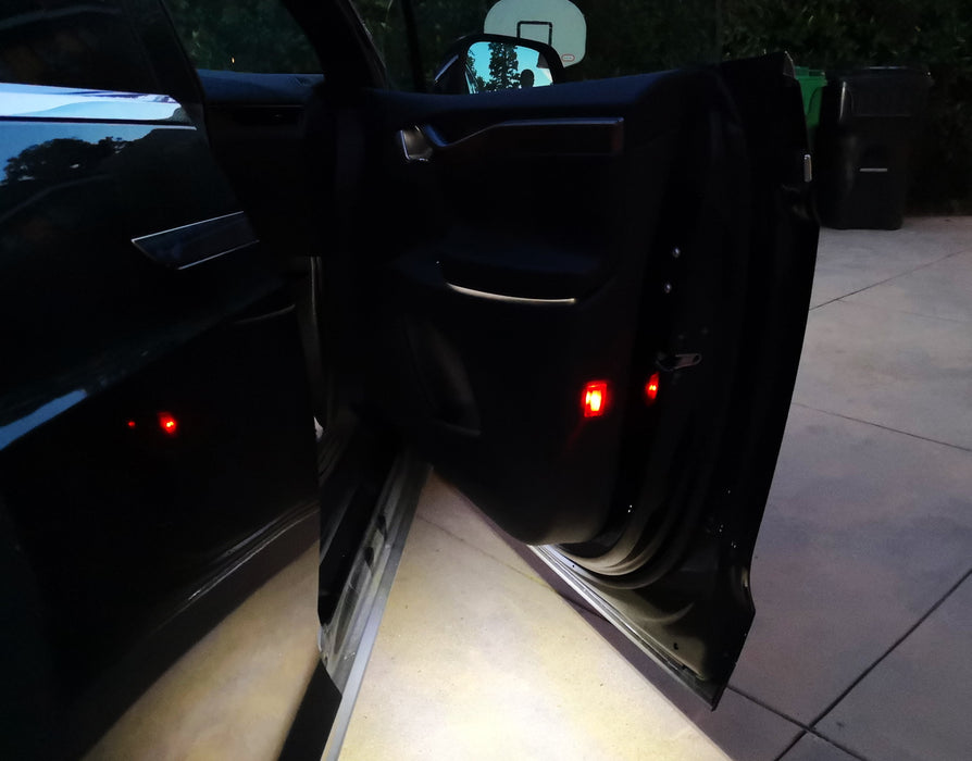 Side Door Courtesy Light Strobe Warning Flash Conversion Kit For Tesla Model S X