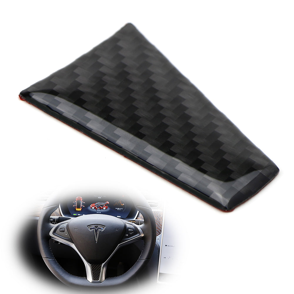 Gloss Black Real Carbon Fiber Steering Wheel Lower Trim For Tesla Model S and X