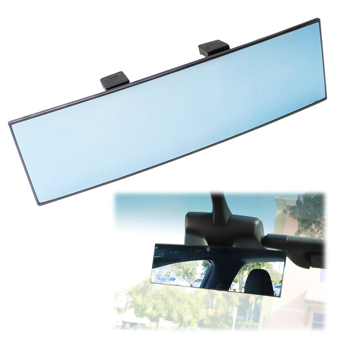 240mm Wide Angle View Anti-Glare Curve Convex Clip On Rear View Mirror For Tesla