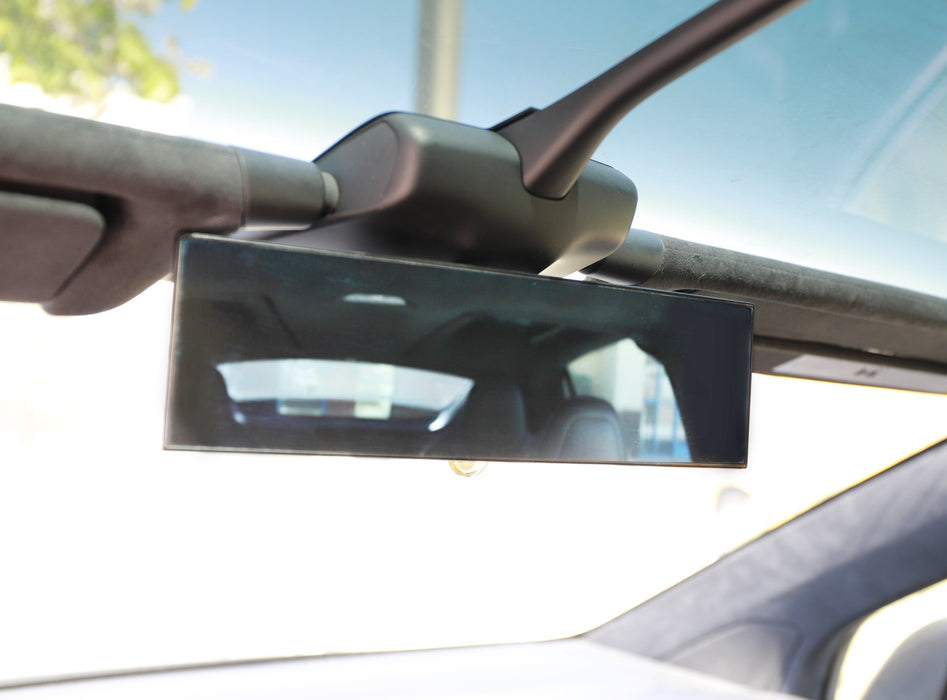 Clear 240mm Wide View Anti-Glare Curve Clip On Rearview Mirror For Tesla S X 3 Y