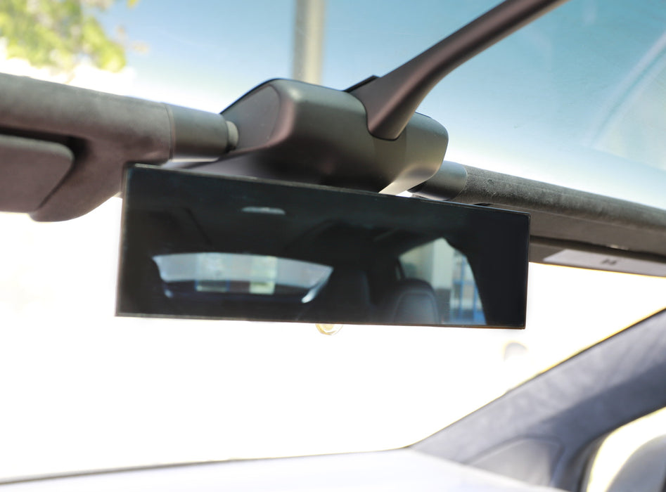 240mm Wide Angle View Anti-Glare Curve Convex Clip On Rear View Mirror For Tesla