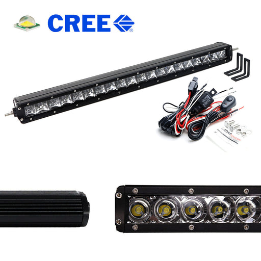 Behind Upper Grill 20" LED Light Bar Kit w/Bracket/Wiring For 14+ Toyota 4Runner