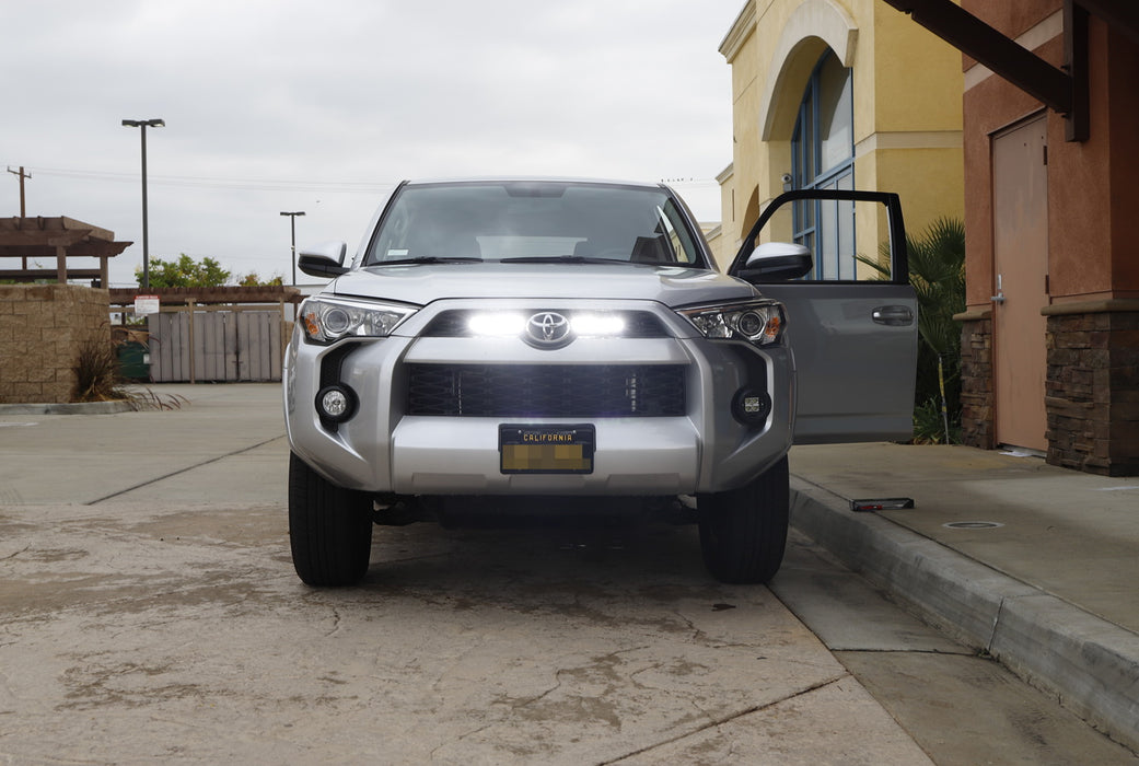 Behind Upper Grill 20" LED Light Bar Kit w/Bracket/Wiring For 14+ Toyota 4Runner