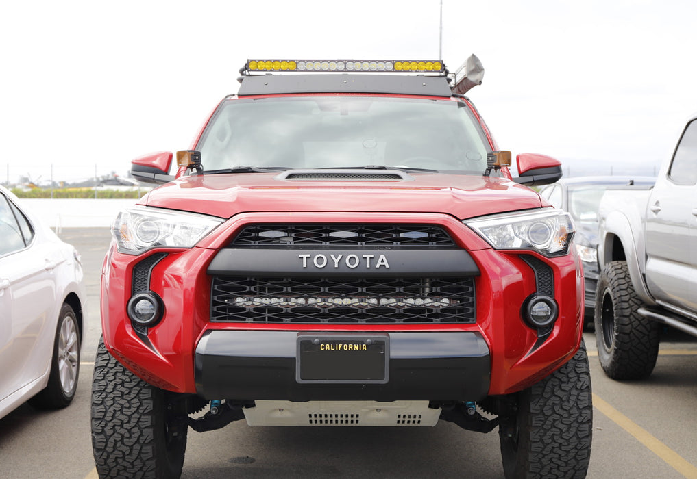 3pc Set Smoked Lens Amber LED Front Grille Light Kit For 2014-up Toyota 4Runner