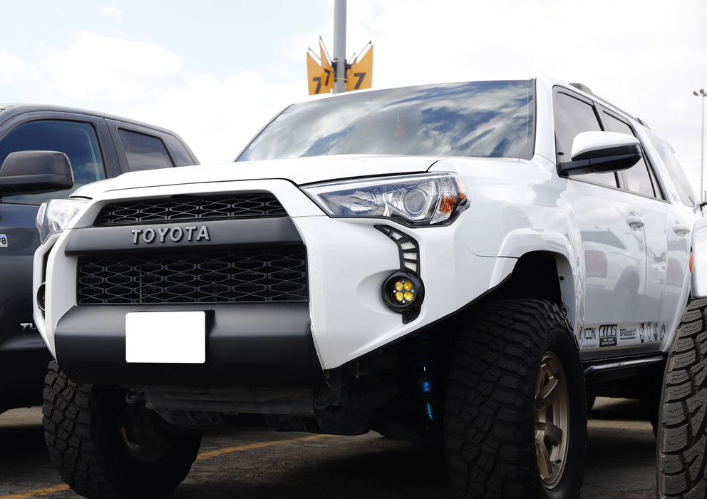 Switchback LED Fog Bezel Cover Daytime Running Lights For 2014-22 Toyota 4Runner