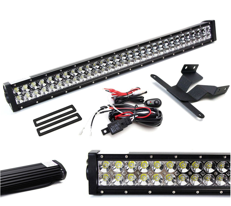 180W 30" LED Light Bar w/ Lower Bumper Bracket, Wiring For 03-09 Toyota 4Runner