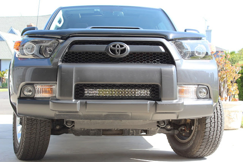 20" 120W LED Light Bar w/ Behind Grille Mounts, Wiring For 10-13 Toyota 4Runner